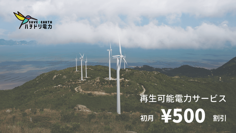 Electricity service that uses 100% CO2-free natural energy